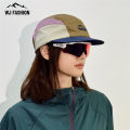 【WJ】Outdoor sun protection breathable hiking hat, Hiking baseball cap Japanese color blocked quick drying camping hat. 