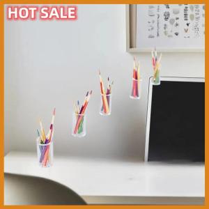 🔥🔥🔥dingdaocunz 6Pcs Doll House Learning Scene Accessories 1:12 Dollhouse Miniature Small Pen Cup Holder With Color Pencil