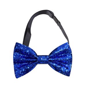 GOODOO Shiny Paillette Sequins Bowtie Dance Bowknot Neck Decoration Stage Performance Tie Fashion Adjustable Mens Suit Lapel Flowers for Men Women