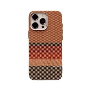 Magnetic Geometric Plaid Contrast Color Case for iPhone 15 16 17 Pro Max Wireless Charging Magnets Shell Alloy Camera Hard Cover