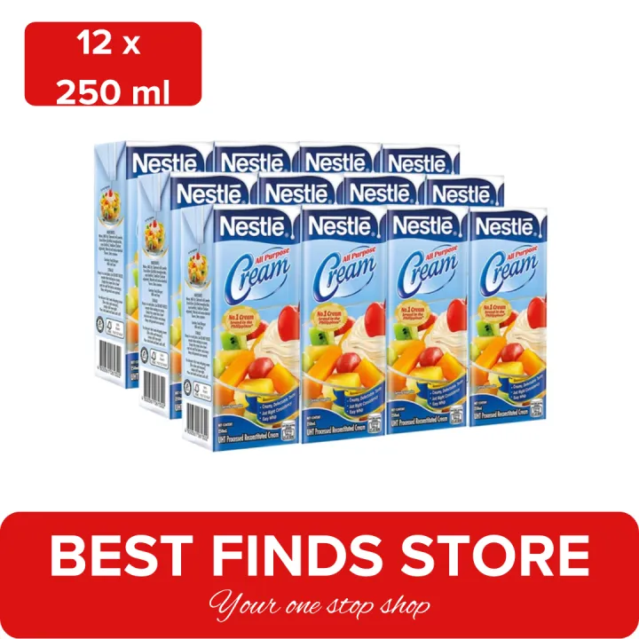 Nestle All-Purpose Cream 250ml | Pack of 3 4 6 or 12 Cupboard