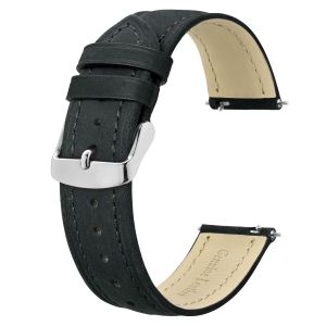 BISONSTRAP Leather Watch Strap 18mm 20mm 22mm 24mm Replacement Watch Band for Men Quick Release and Breathable Wristband2026