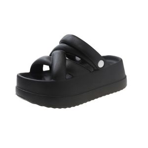 6cm cross strap eva material sandal shoes kasut perempuan