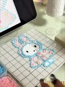 Hama Beads Craft Tool Set Long Tweezers Double Head Pen Shovel Perler Bead Accessories alat perkakas kraf manik