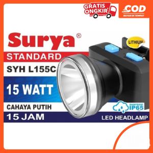 Senter Kepala LED 15W SYH L155C 155C Head Lamp Super Terang Tahan Hingga 15 Jam
