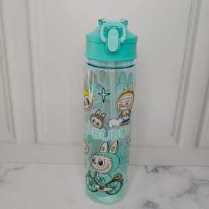 [ GC ] Botol Minum Anak Karakter LABUBU Dengan Sedotan Kapasitas 1000ML BPA FREE - GO CENTRAL