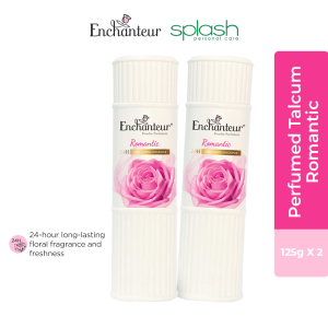 ENCHANTEUR Perfumed Talcum Powder Romantic 125g - Set of 2