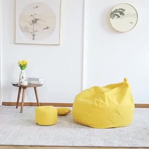 (JIJI.SG) NAMI Bean Bag - Linen / Lazy Bean Bag / Bean Chair / Bean Bag Sofa / SG