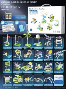 Đồ chơi khoa học vật lý – Bộ thí nghiệm giáo dục STEM thông minh cho bé trai