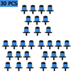 สปริงเกอร์รดน้ำไมโครสำหรับสวน10ชิ้น360องศาหัวฉีดหมุนได้ฉีดพ่นขนาดเล็ก4/7มม. สำหรับสวนดอกไม้เรือนกระจก