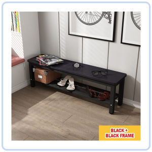 【DAILY ESSENTIAL】 Two-Tier Shoe Storage Bench 80cm 100cm or 120cm
