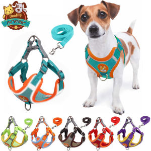 Pet Dog Harness With Leash Pet Adjustable Reflective Harness Vest Kitten Puppy Harness Vest for Pet