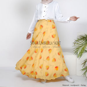 Rok Panjang Payung Lebar Wanita Dewasa Kerja Kuliah Shafa Umbrella Skirt Motif Terbaru Mayung Full Furing Panjang 100cm Keliling 4m Gratis Potong