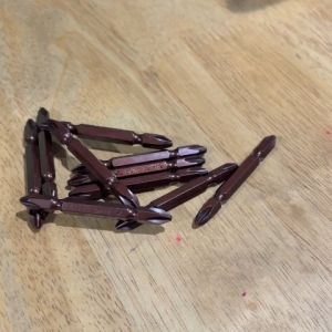 AWE 10PCS AKR2651 AWE PH2 65mm Magnetised S2 Brown Screwdriver Bit Double End Impact Driver Bit
