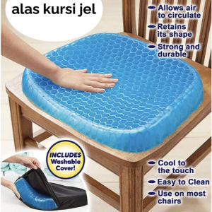 Bantal Alas Duduk Silikon Gel MURAH Bantal Jok Kursi Mobil Empuk Kualitas Premium Gm88