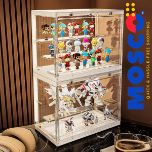 Acrylic Display Case for Mini Figures | With LED Light | Magnetic Connection | Stackable Sold per piece