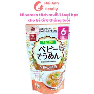 Mì Somen Udon Spaghetti tách muối cho bé ăn dặm nhập khẩu Nhật Bản