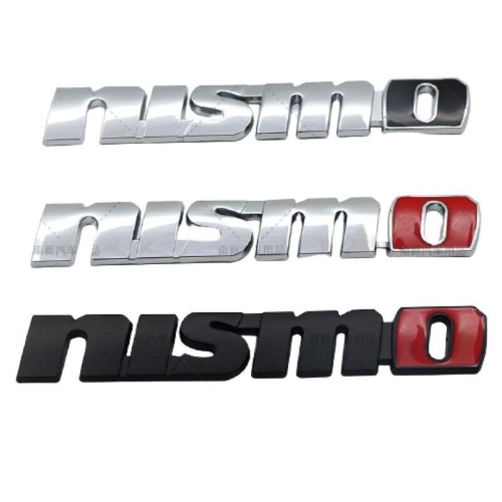 Nismo 99993-RN209 Genuine JDM Metal Emblem – Silver Aluminum Badge, 4x1 Inch, Self-Adhesive