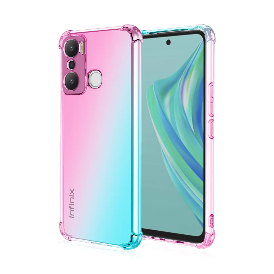 BLKNAIM Phone case For Infinix Hot 20S /Infinix Hot 20 4G/5G 20i case  Gradient Four corners Anti-fall TPU phone case for Infinix Hot 20 Play case 