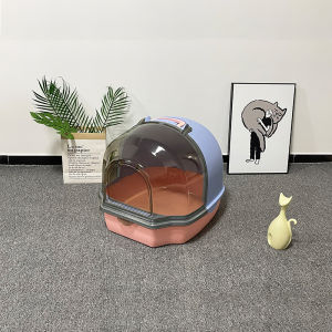 ห้องน้ำแมวกันเก็บกลิ่น ห้องน้ำแมวสไตล์โมเดิร์น ห้องน้ำแมว กระบะทรายแมว พื้นที่ขนาดใหญ่ ฟรี ที่ตักทรายแมวและชุดระงับกลิ่นกาย เข้าออก กันกลิ่น กันทรายกระเด็น  วางแมวอ้วนได้2ตัว (กะบะทรายแมวขน