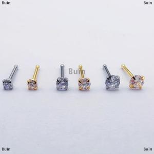 [COD] Buin 1Pcs Titanium Steel Zircon Stud Earrings For Women Girls Party New Fine Jewelry Gift