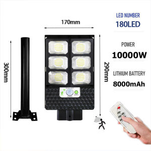 Slamp Solar Light Outdoor Waterproof 25000W Solar Street Light Heavy Duty Sensing + Stable Mode Street Lamp 360LED Super Brightness solar garden lights Smart Day and Night Automatic Switch with Remote Flood Light for Yard Garage Garden Security