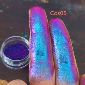 MYCOLOR Mini Ultra Fine Infinite Chrome Eyeshadow Shining Eyeshadow Glitter Rainbow Eyeshadow Powder MultiChrome Shifting Pigments 0.2g MultiChrome Eyeshadow Powder Eye Makeup Tools