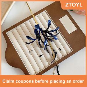 【ZTOYL】 ปิ่นปักผมรูปแมงมุมดอกไม้ลิลลี่สำหรับผู้หญิงปิ่นปักผมแบบมีพู่ห้อยประดับตะเกียบสไตล์วินเทจ