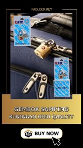 Gembok Cat Kuning ukuran 20mm 25mm 32mm 38mm 50mm / Gembok Koper / Gembok Kecil