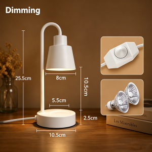 【Free bulb】 LED Candle Warmer Lamp Light Electric Dimmable Wax Melting heater Scented Aroma Fragrant