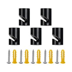 ตะขอสายไฟจี้พลาสติก5ชิ้นคลิปยึดสายไฟที่เก็บสายตัวยึดสายไฟโคมไฟตัวยึดสายไฟ