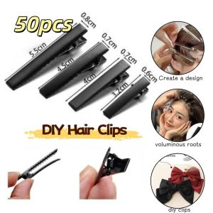 Life Store 100Pcs Korean Fashion Ladies Hair Clip Hair DIY Alligator Clips Metal Prong Duck Bill Hair Clips