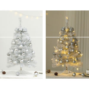 ต้นคริสมาสตั้งโต๊ะ พร้อมของตกแต่ง 45-60ซม ต้นคริสมาส สีฟ้า สีชมพู สีขาว คริสมาส ต้นสน ต้นสนพร้อมของตกแต่ง Mini Christmas Tree 45-60cm with Full Decorations White Blue Pink