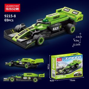 Formula 1 Pull Back Racing Car Building Block Toy Inertia Car Toys for Childrens Day gift for boys