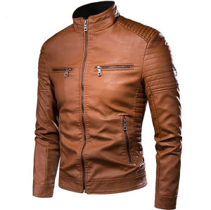 Tucano Fashion korean Racing Mens Classic LeatherJacket high quality leather Bomber jacket(Fast Shipping)