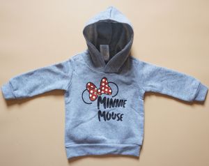Áo hoodie bé gái 1-6 tuổi (8-21kg) Disney Pinkfong nỉ bông xuất dư xịn hình Chuột Minnie Baby Shark Elsa