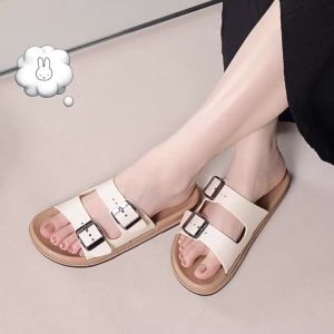 [Free Shipping] WomenS Double-Strap Sandals A New Summer Style For Outdoor Wear Versatile And Comfortable With Thick Soles Perfect For The Beach