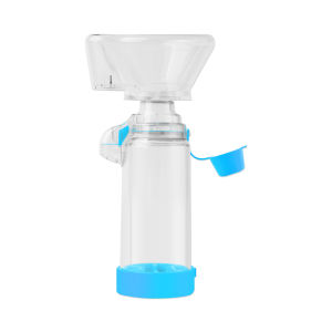 Suolaer Asthma Inhaler Fog Cup with Storage Bag Silicone Mist Storage Tank Accessories Spacer Canister for Baby Kids Adults Safe Package
