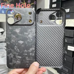 Carbon Fiber Case for iPhone 17Pro/ 17 Pro Max Forging Bright Aramid Fiber Cover for iPhone 17promax карбоновый чехол Luxury