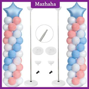 Mazhaha Balloon Column Stand KitAdjustable Balloon Column Kit Metal Telescopic Pillar Balloon Stand Birthday Party Graduation Weddi