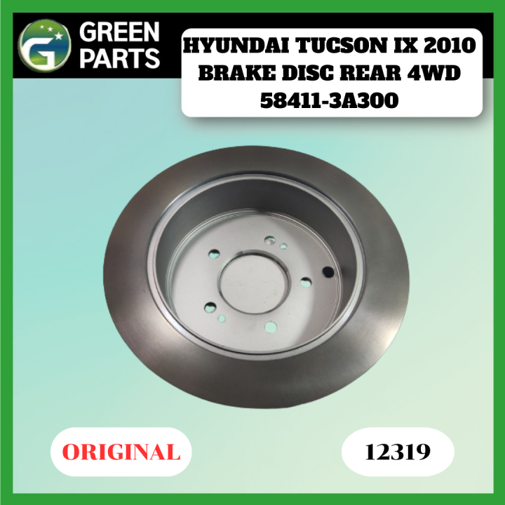 BRAKE DISC- ROTOR DISC REAR FOR HYUNDAI TUCSON IX MODEL 2010 4WD ...
