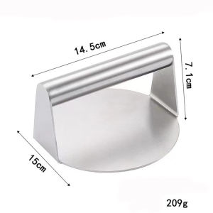 Penekan Daging Burger Stainless 430 Penekan Adonan Meat Press Grill Press