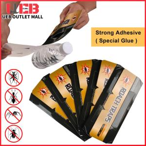 UEB 100 Pack Cockroach Sticky Traps Pest Catchers Non-Toxic Safe for Kitchen Garden and Home