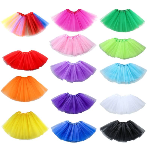 Women Tutu Skirt Layered Organza Lace Mini Skirts High Waist Ballet Tulle Skirt