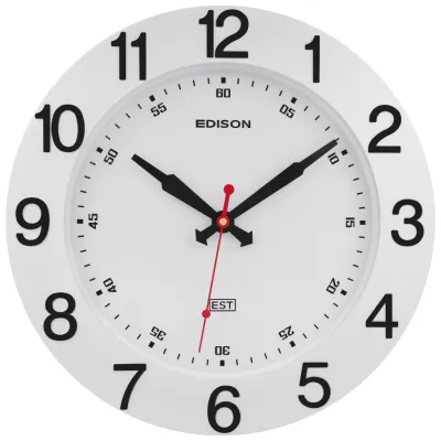 Jam Dinding Edison Sweep EST ES 400 TL Timbul Diameter 400mm 40cm