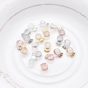 10Pcs Portable Earring Supports for Droopy Ears Replacement Earring Backings Stylish Crown Shaped Earring Stoppers