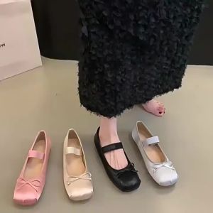 Dongdaemun Spring New Vintage Ballet Flats WomenS Low-Cut Leather Shoes