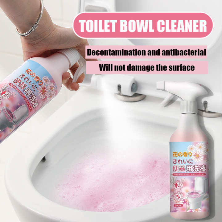 Toilet bowl cleaner Cleans yellow urine, mildew and water stains in 5