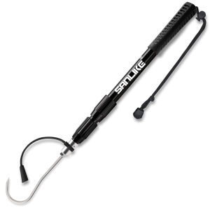 SANLIKE Telescopic Fishing Gaff 1.2M with Sharp Fishing Hook Gaffs rubber Anti Slip Handle and Lanyard for Freshwater Saltwater Fishing