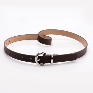 WININ Simple Womens Belt Adjustable PU Leather Waistband Trend Casual Buckle Belt Women